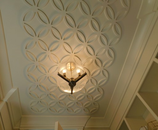 white decorative ceiling accent panel