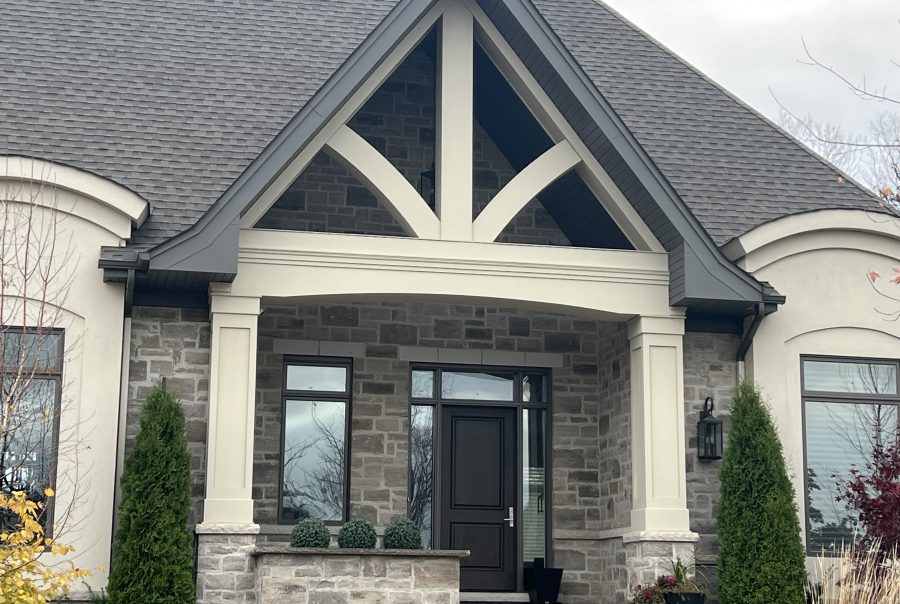 PVC gables for homes made in Canada