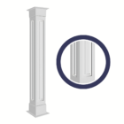 dolphin column - raised panel straight column style.