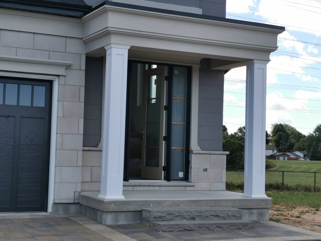 Rams Crown PVC Column Cap & Base 2 Piece Set - Columns Plus