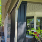 dolphin raised panel pvc post wrap square shape painted black