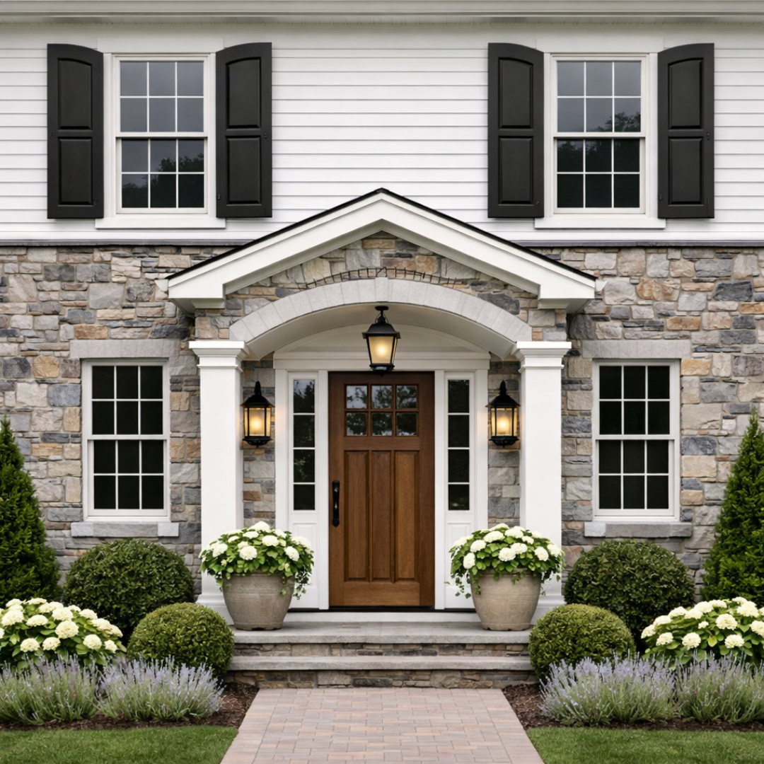 Home exterior panel window shutters and / or door shutters (Set of Two)