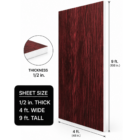 half inch thick 4 foot by 9 foot woodgrain pvc sheet - wall panel - CNC machine material - accent wall