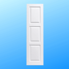 Home exterior panel window shutters and / or door shutters (Set of Two) in white