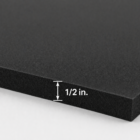 half inch thick black PVC foam board cnc material