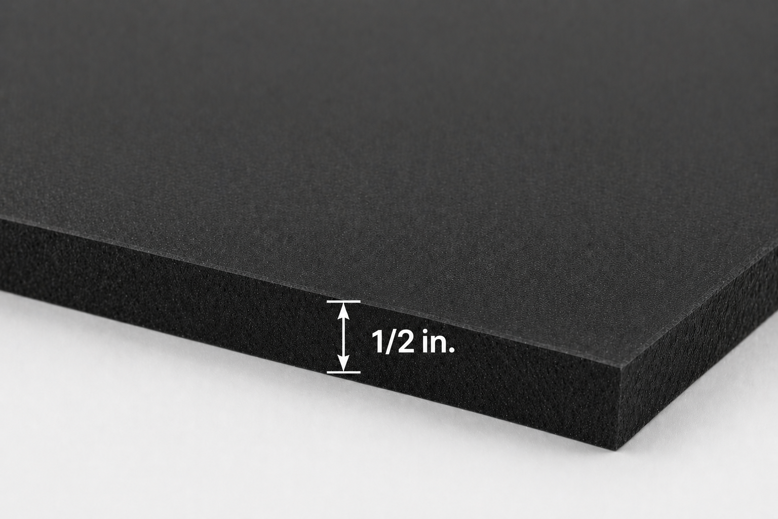 half inch thick black PVC foam board cnc material