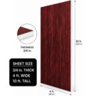 1/3 inch thick 4 foot by 10 foot woodgrain pvc sheet - wall panel - CNC machine material - accent wall