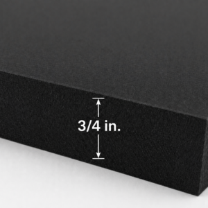 3/4" thick black PVC foam board sheet supplied by Columns Plus in Cambridge, Ontario