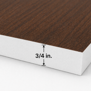 40 sq. ft. per sheet - 3/4 in. x 4 ft. x 10 ft. Woodgrain PVC panel / PVC sheet